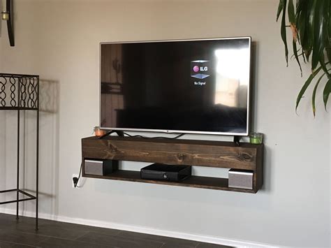 Tv Console Rustic Floating Tv Console Entertainment Center Floating Tv