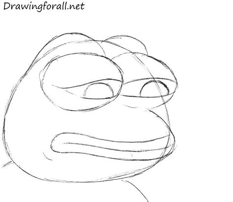 How To Draw Sad Frog