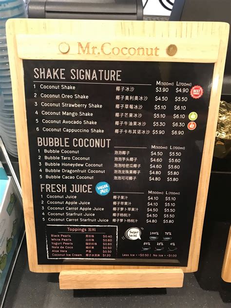 The dim sum and every food. Mr Coconut Menu: Mr Coconut Singapore Menu Updated 2020 ...