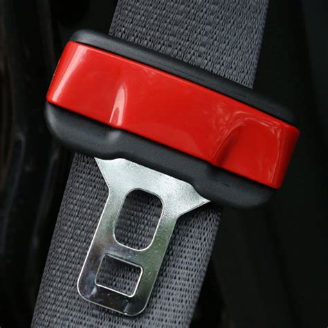 red protection safety seat belt buckle clasp insert clip cover fit for cherokee 14 16 interior