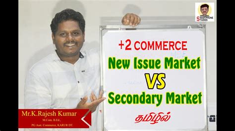 Distinguish Between New Issue Market And Secondary Market Youtube