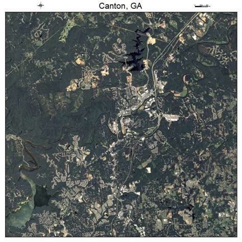 Aerial Photography Map Of Canton Ga Georgia