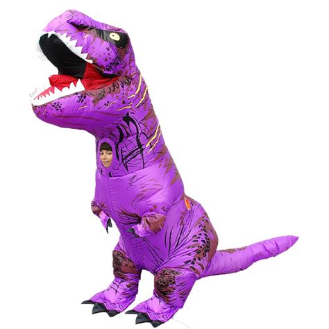 Purple Child T Rex Blow Up Dinosaur Inflatable Costume