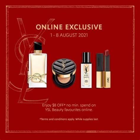 1 8 Aug 2021 Ysl Beauty Online Exclusive Promotion Sg