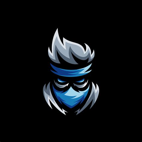 Ninja Mascot Esport Logo Vector Template Creative Ninja Logo Design