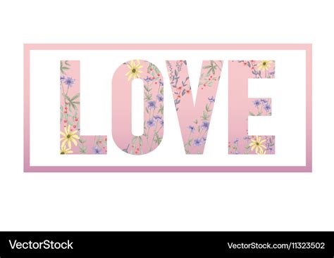 Cute Floral Background Printable Wall Art Vector Image