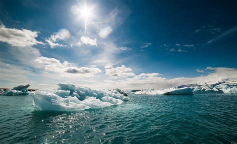 Download Iceberg Arctic Water Sky Ice Nature Ocean Hd Wallpaper