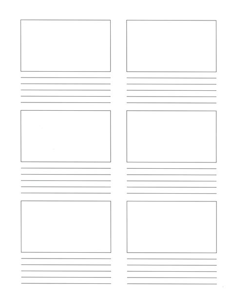 Storyboard Template Colouring Pages