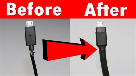 How To Fix Broken Mobile Charger Cable Charger Cable Repair Youtube