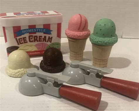 Melissa And Doug Scoop And Stack Ice Cream Cone Magnetic Pretend Play Set