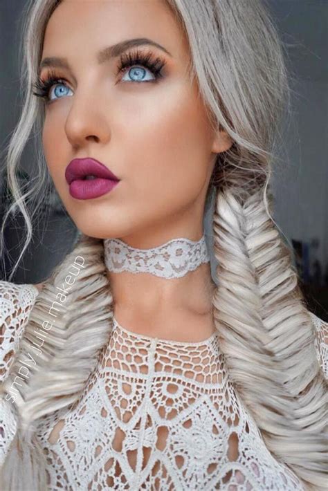 50 Romantic Hair And Makeup Ideas To Try This Valentines Day Blonde Hair Makeup Valentines