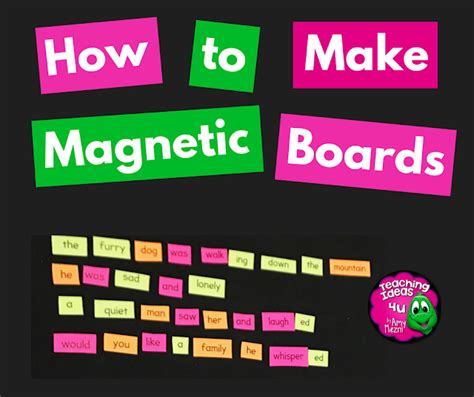 How To Make Magnetic Boards For Your Classroom Teachingideas4u By Amy
