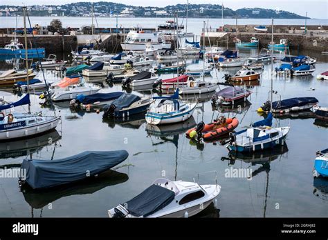 Boats In The Harbour In Brixham Devon England Stock Photo Alamy