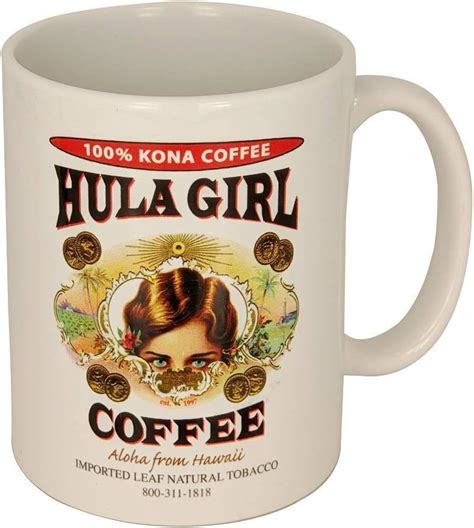 Hula Girl Coffee White Mug Classic 11oz Coffee Cups And Mugs