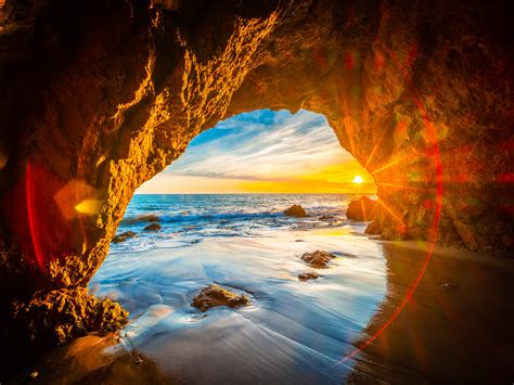 Malibu Sea Cave Sunset El Matador State Beach Fuji Gfx100 Flickr