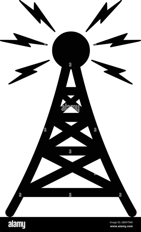 Communication Tower An Illustration Of A Communication Tower Stock