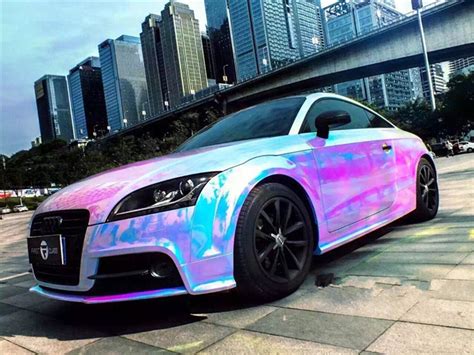 It is standard to receive your first contact. Air Bubble Free Rainbow Color Car Wrap Vinyl Chrome Mirror ...