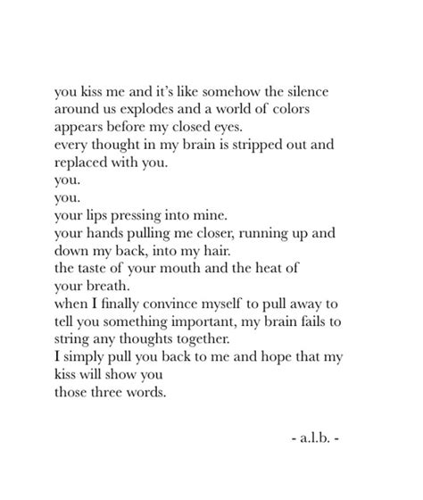 First Kiss Poems For Him
