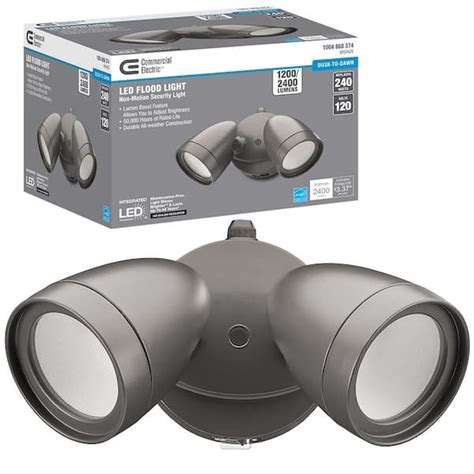 Reviews For Commercial Electric Dusk To Dawn Lumen Boost Bronze Outdoor