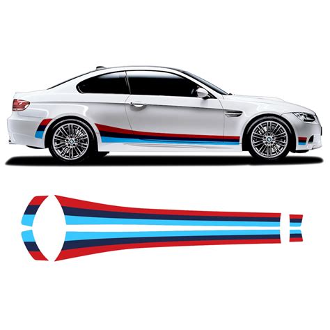 Bmw M Performance Side Stripes Decals Set For M5 F10 F11 Graphics