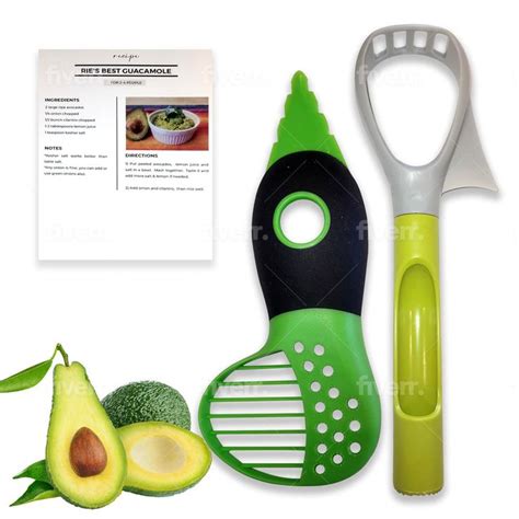 3 In 1 Guacamole Tool Kit Including Avocado Slicer Mini Masher And