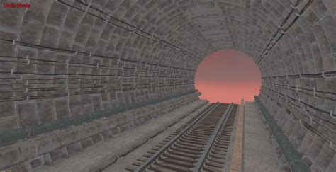 3d Model Railway Tunnel Vr Ar Low Poly Cgtrader