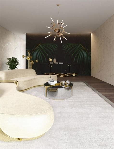 Create A Glamorous Living Room Design With Gold Accents