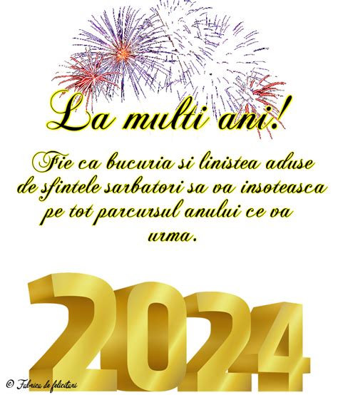 Imagine Cu 2024 La Multi Ani Felicitari De Anul Nou 2024