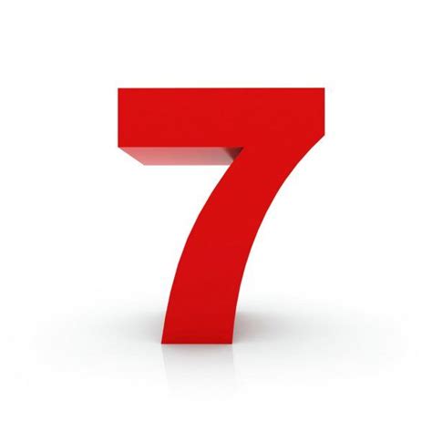 Number 7 White Background Images Stock Images Free White Background