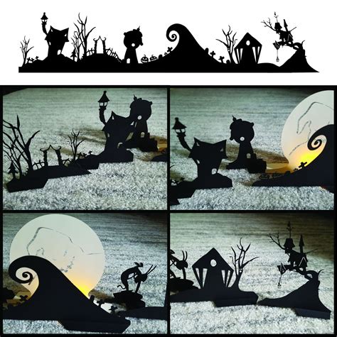 Nightmare before Christmas Halloween town DIY stand up paper | Etsy | Nightmare before christmas