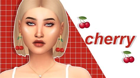 The Sims 4 Cas Cherry🍒 Full Cc List And Sim Download Youtube