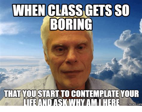 Boring Class Meme