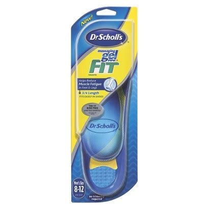 Scholl's comfort and energy work insoles especially for people who work on hard surfaces all day and experience discomfort and fatigue in their feet and legs. Dr. Scholl's Massaging Gel Insoles Only 32¢ at Target! - Mojosavings.com