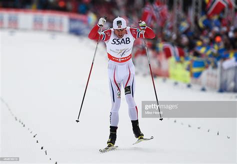 Petter Jr Northug Of Norway Competes On The Way To Winning The Gold