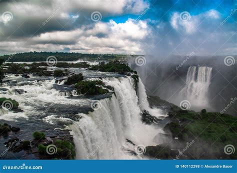 Iguazu Falls Brazilian Side Stock Photo Image Of Increible Falls