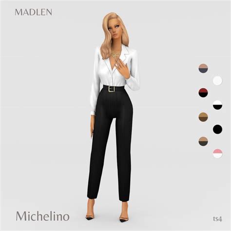 Michelino Outfit Madlen Sims 4 Mods Clothes Sims 4 Clothing Sims 4