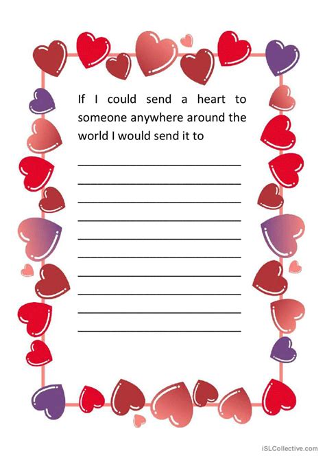 Hearts For The World English Esl Worksheets Pdf And Doc