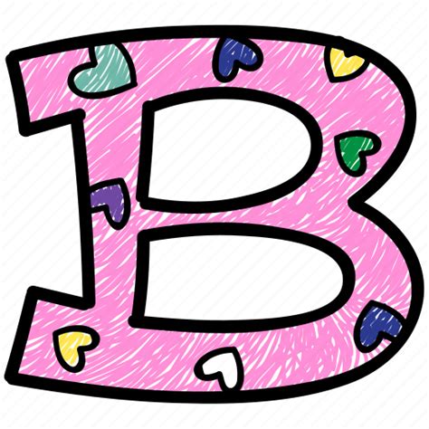 Alphabet Letter B B Capital Letter Capital Letter B Colored