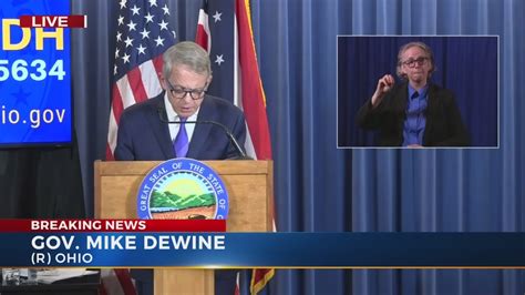 State Of Ohio Governor Dewine Coronavirus Reopening Ohio Full Press