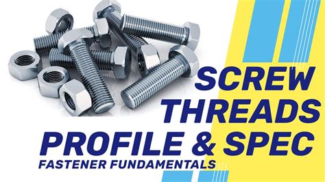 Types Of Screw Threads And Screw Thread Specification Explained Youtube