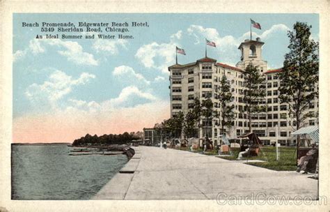 Beach Promenade Edgewater Beach Hotel Chicago Il