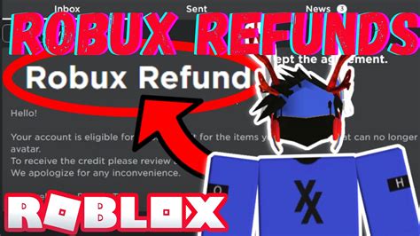 How To Get Robux Refunds On Roblox Youtube