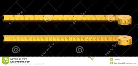 Measure Tape Inches And Centimeters Stock Photos Image