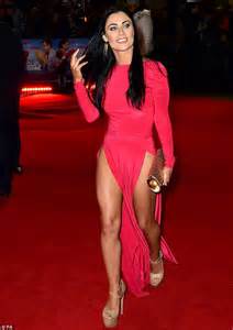 love island s cally jane beech puts on a very leggy display in daring pink dress with double