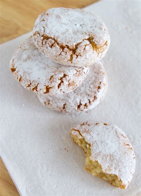 This fruit and nut biscuit is traditionally iced on the bottom with dark chocolate. Italian Almond Cookies Ricciarelli - The Culinary Life