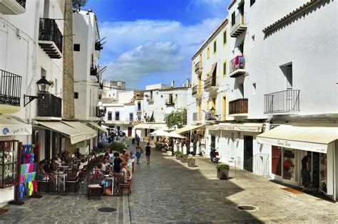 Dalt Vila The Old Town Of Ibiza Town In Balearic Islands Spai