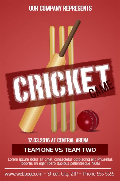 cricket tournament flyer template free download the power of ads