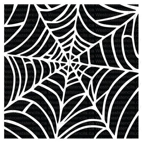 Spider Web Stencil Spiderweb Halloween Stencil Cookie Etsy