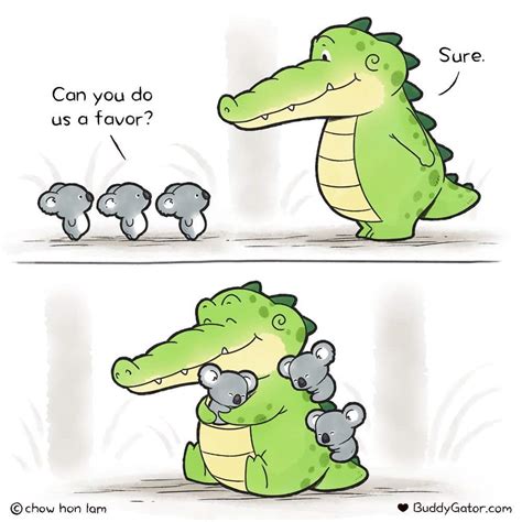 20 Adorable Comics About A Good And Friendly Alligator The Friend We