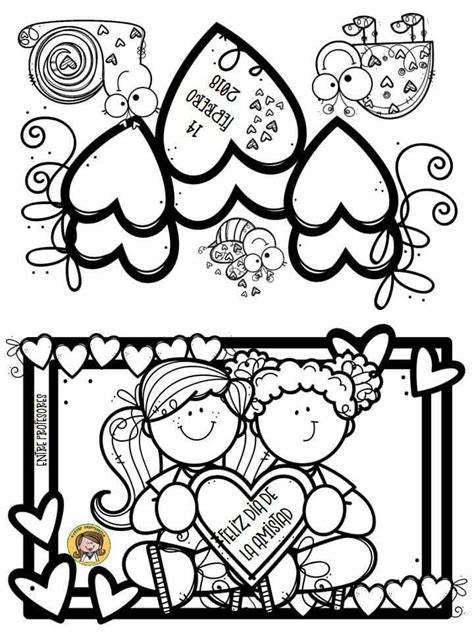 Pin De Claudia Erales En Dibujos Para Colorear Amor Y Amistad Dibujos